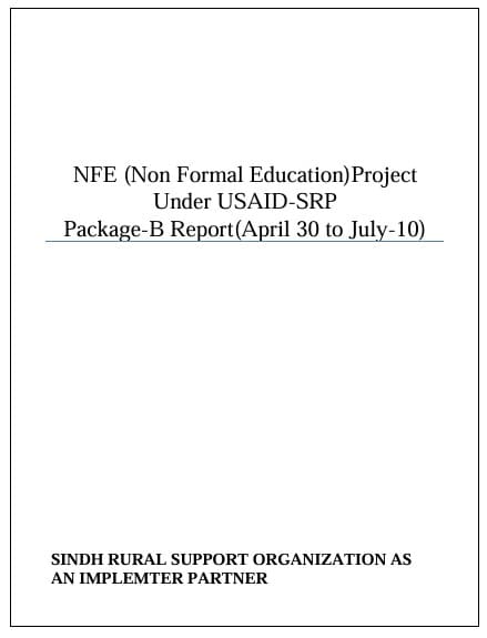 Non- Formal Education (NFE)