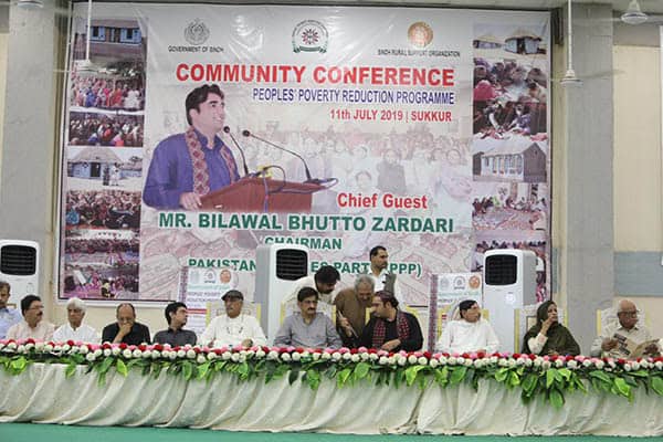 Community Conference under the Peoples' Poverty Reduction Program organized in Sukkur