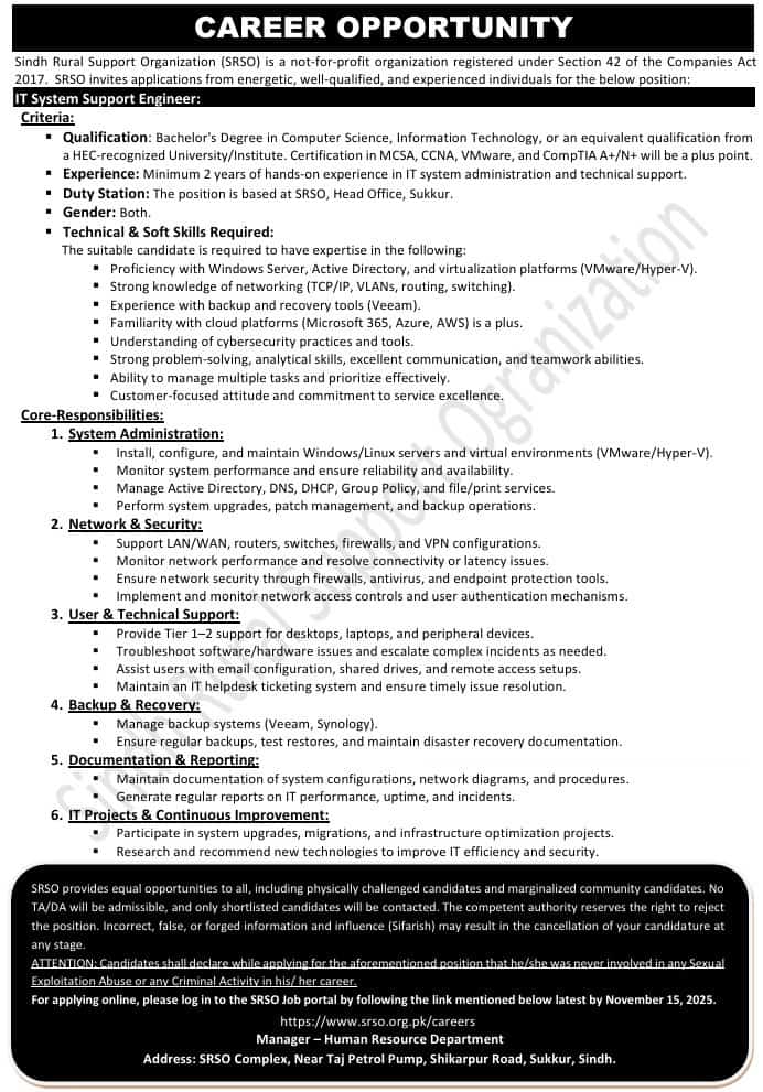 IT System Support Engineer- Nov-2025-2