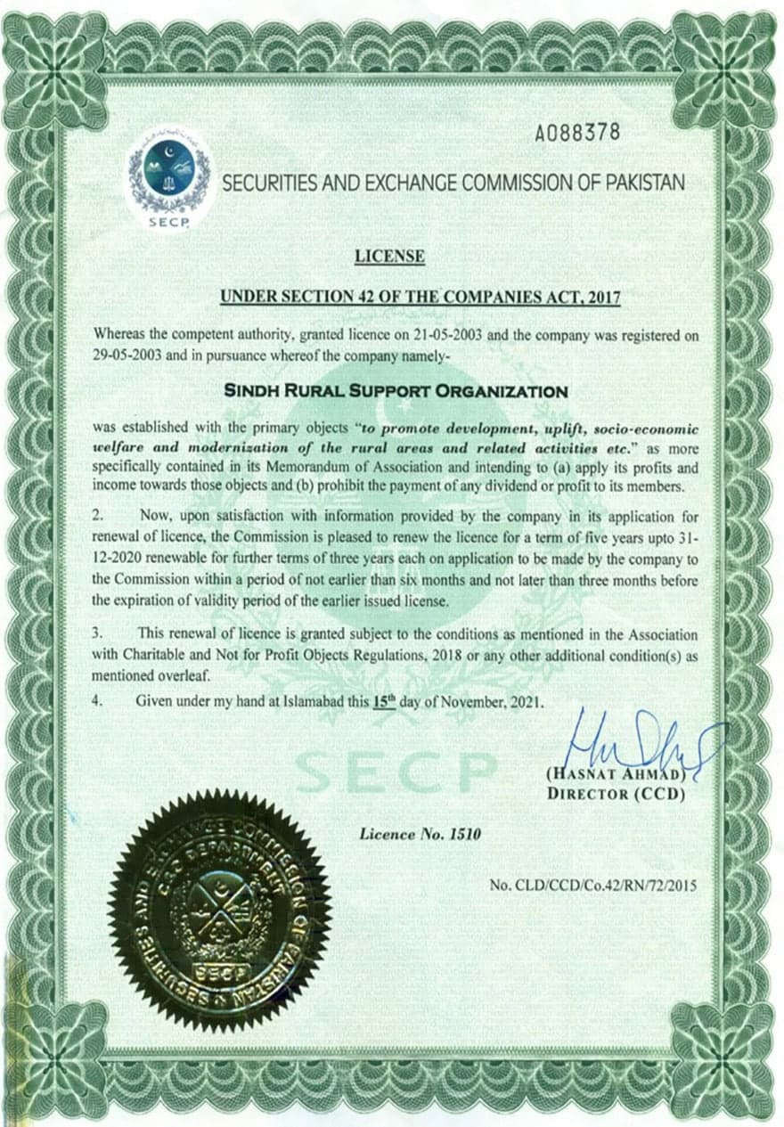 #2 SRSO Licence under Section 42 of the Company Act 2017 issued by Securities and Exchange Commission of Pakistan2
