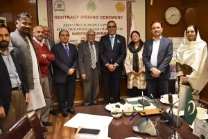 Agreement Signing Ceremony Regarding Expansion of PPRP in Two New Districts, Sukkur & Ghotki