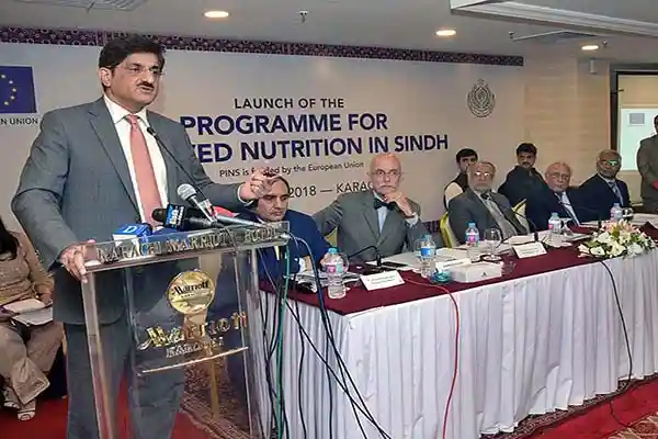 The Sindh Chief Minister Launches European Union (EU) Funded Program for Improved Nutrition in Sindh