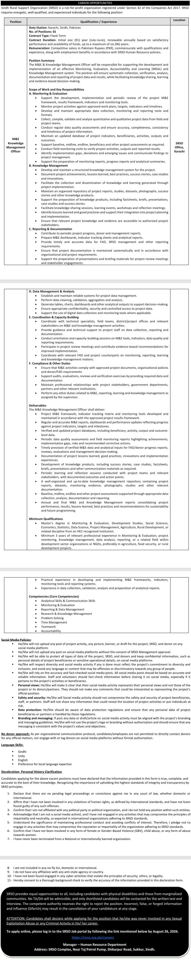 01 FAO Advertisement August 2026